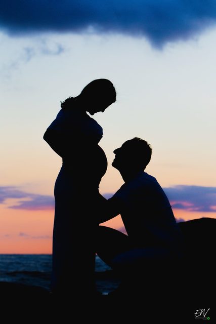 FOTOGRAFIA DE GESTANTE NA PRAIA GRANDE /PENHA - AMANDA