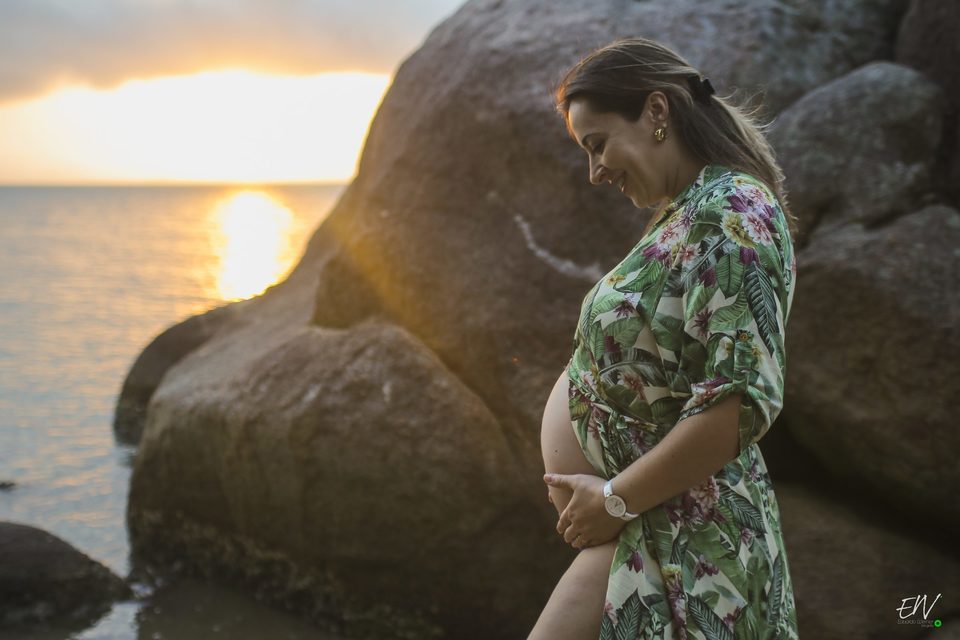 Fotografia da Gestante Daiane em Santo Antônio de Lisboa - Florianópolis 